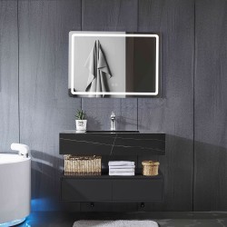 ELANA 100 - Изискан комплект мебели за баня, черен